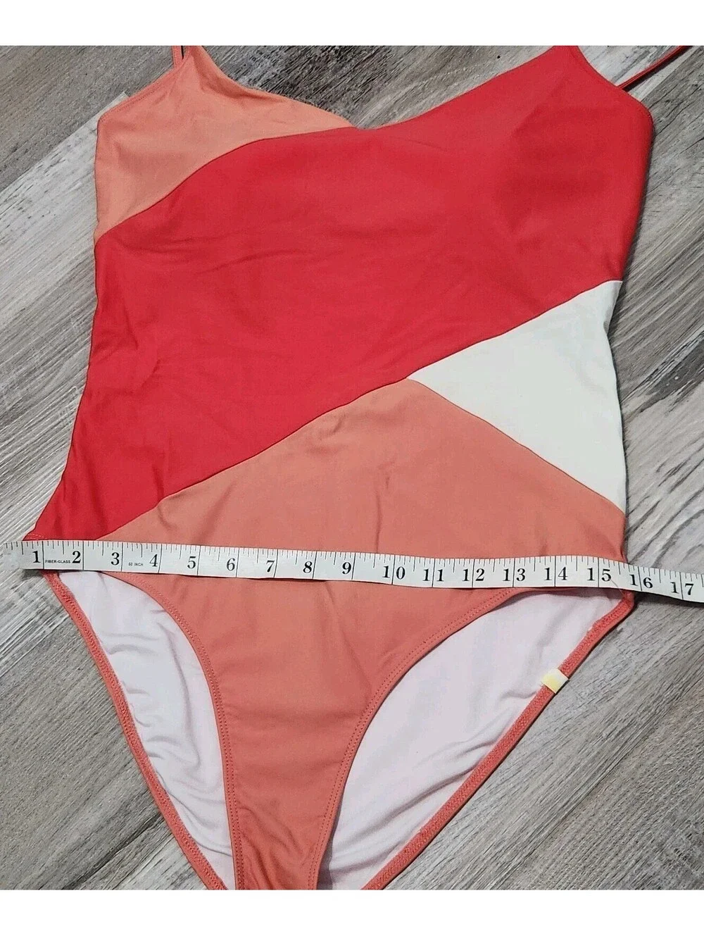 Summer salt Swimsuit Sz 12 Made In Sri Lanka Pink V Neck One Piece